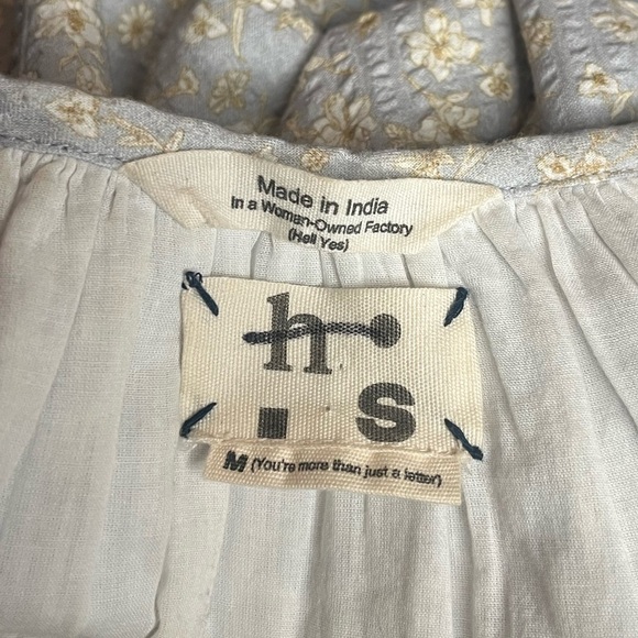 Harper Sage Terrace Floral Puff Sleeve Mini Dress. EUC Size M. - Picture 5 of 7